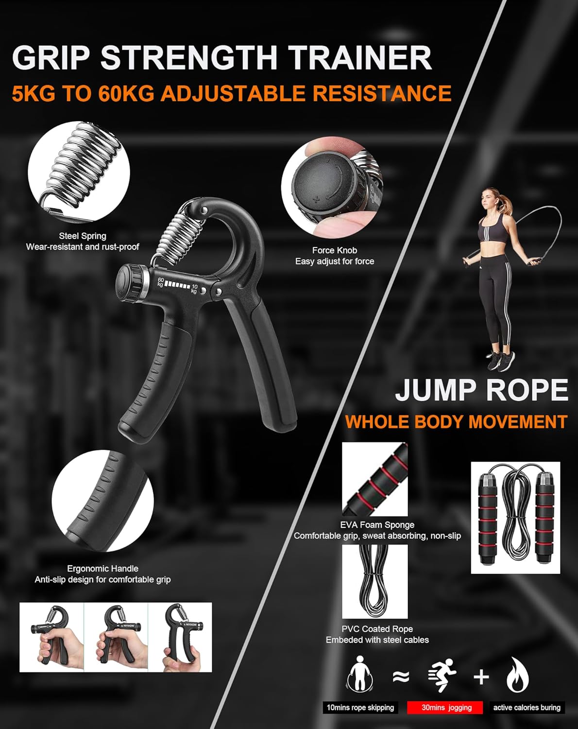 22-In-1 Home Gym Equipment, Portable Push up Stands Press up Board Handles for Floor Home Gym Systems with 36 Gym Accessories, Resistance Band Bar,Abdominal Rollers (Black)